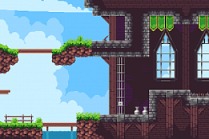 RPG像素游戏地图 废旧的普通地下城包 瓦片地图元素