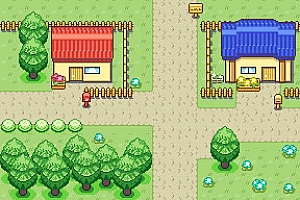 细致的像素游戏小地图 包括室外室内场景