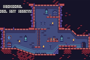 中世纪暗黑地牢像素游戏地图场景