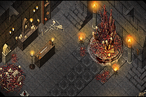 暗黑地下室2D像素游戏素材地图