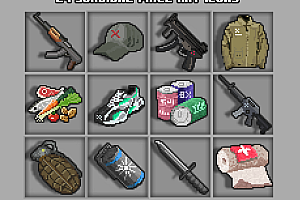 24个生存游戏像素图标