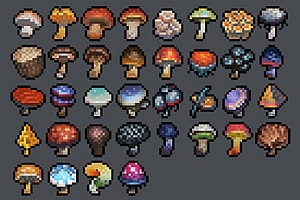 游戏图标16×16梦幻蘑菇包