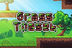 简单的横版平台像素游戏森林场景