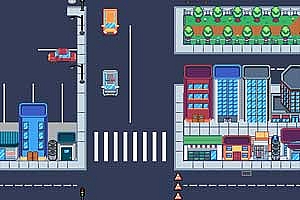 像素城市地图 自上而下的Tiled游戏素材