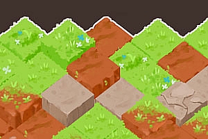 等距草地土壤PNG图块素材