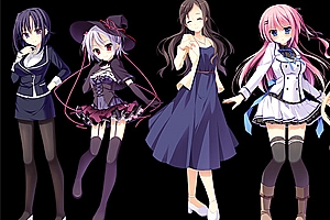 纸上的魔法使游戏角色立绘表情变化服装动作png免扣美术素材