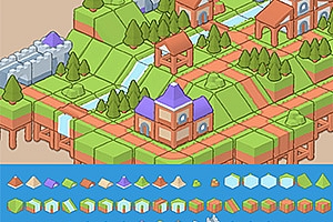 等距立体方块PNG透明元素游戏场景地图拼接素材