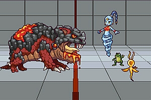 一些像素怪物角色素材,包括回合攻击动作序列帧