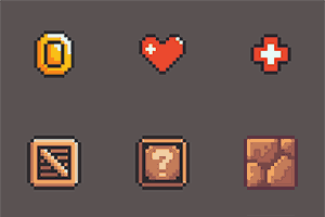 闯关类游戏箱子金币道具和陷阱