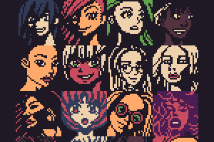 32个像素游戏肖像头像素材