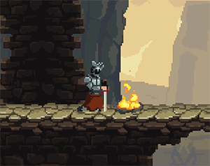 像素横版2D SoulsLike 系列 – 动画骑士角色